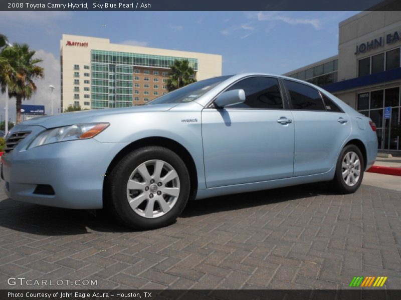 Sky Blue Pearl / Ash 2008 Toyota Camry Hybrid