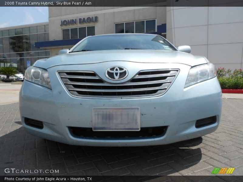 Sky Blue Pearl / Ash 2008 Toyota Camry Hybrid