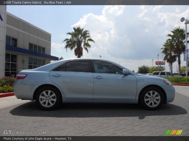 Sky Blue Pearl / Ash 2008 Toyota Camry Hybrid