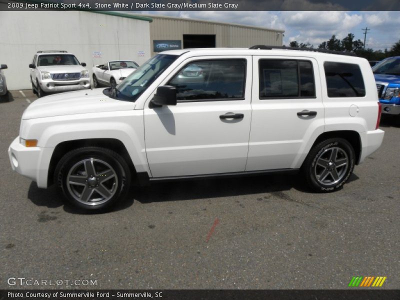 Stone White / Dark Slate Gray/Medium Slate Gray 2009 Jeep Patriot Sport 4x4