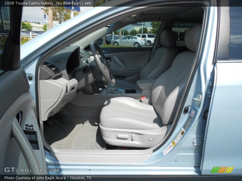 Sky Blue Pearl / Ash 2008 Toyota Camry Hybrid