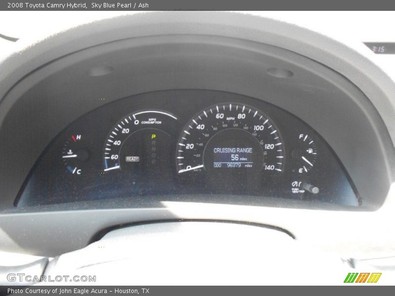 Sky Blue Pearl / Ash 2008 Toyota Camry Hybrid