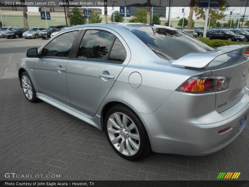Apex Silver Metallic / Black 2011 Mitsubishi Lancer GTS