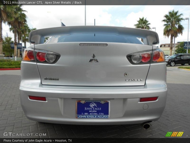 Apex Silver Metallic / Black 2011 Mitsubishi Lancer GTS