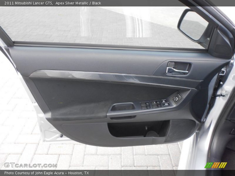 Apex Silver Metallic / Black 2011 Mitsubishi Lancer GTS