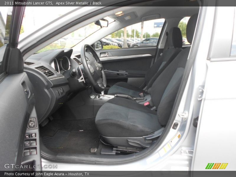 Front Seat of 2011 Lancer GTS
