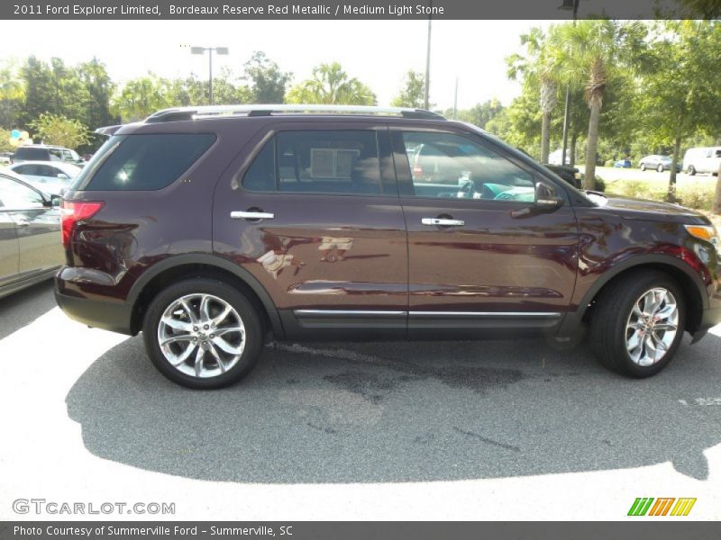 Bordeaux Reserve Red Metallic / Medium Light Stone 2011 Ford Explorer Limited