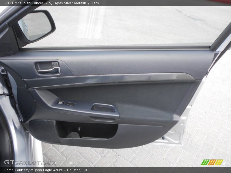 Apex Silver Metallic / Black 2011 Mitsubishi Lancer GTS
