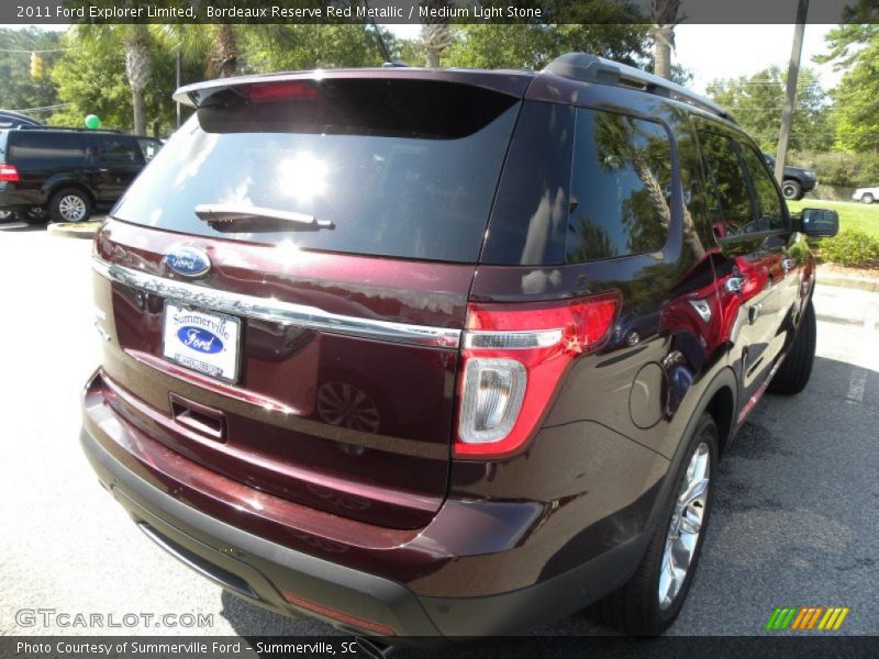 Bordeaux Reserve Red Metallic / Medium Light Stone 2011 Ford Explorer Limited
