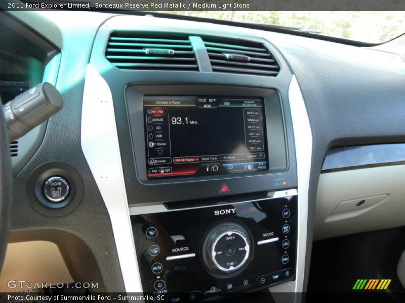 Bordeaux Reserve Red Metallic / Medium Light Stone 2011 Ford Explorer Limited