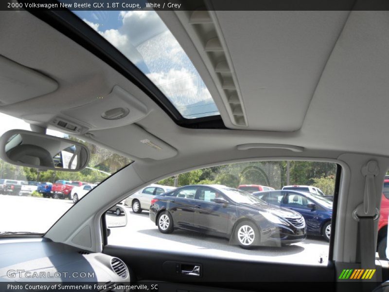 White / Grey 2000 Volkswagen New Beetle GLX 1.8T Coupe