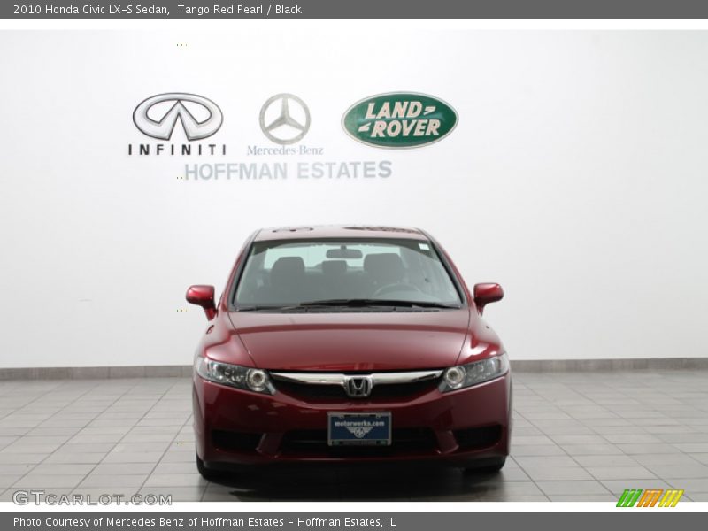 Tango Red Pearl / Black 2010 Honda Civic LX-S Sedan