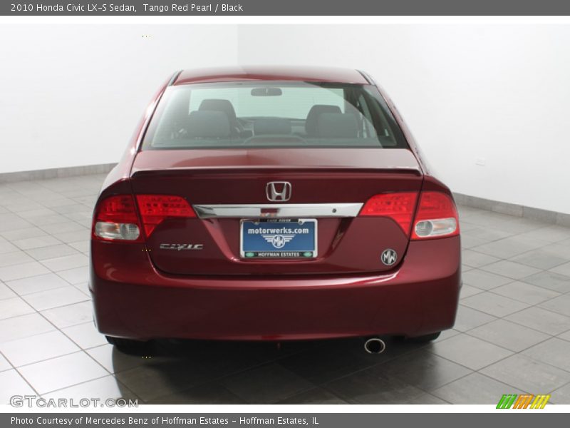 Tango Red Pearl / Black 2010 Honda Civic LX-S Sedan