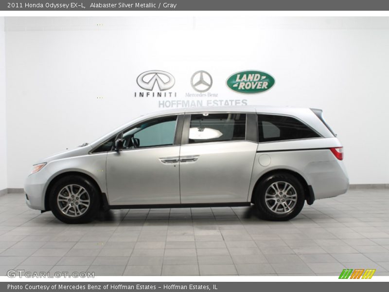 Alabaster Silver Metallic / Gray 2011 Honda Odyssey EX-L