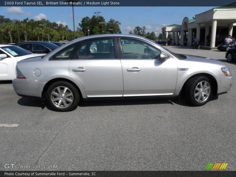 Brilliant Silver Metallic / Medium Light Stone 2009 Ford Taurus SEL