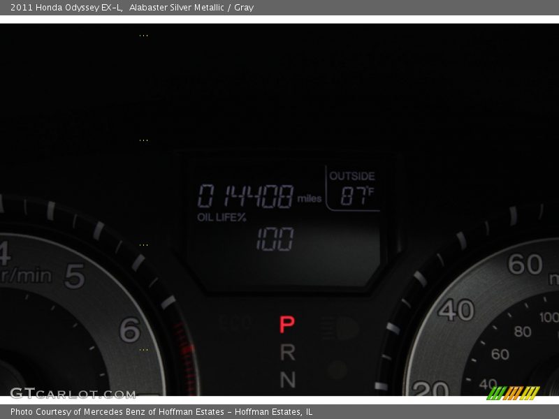 Alabaster Silver Metallic / Gray 2011 Honda Odyssey EX-L