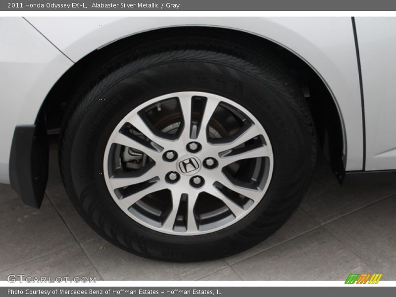 Alabaster Silver Metallic / Gray 2011 Honda Odyssey EX-L