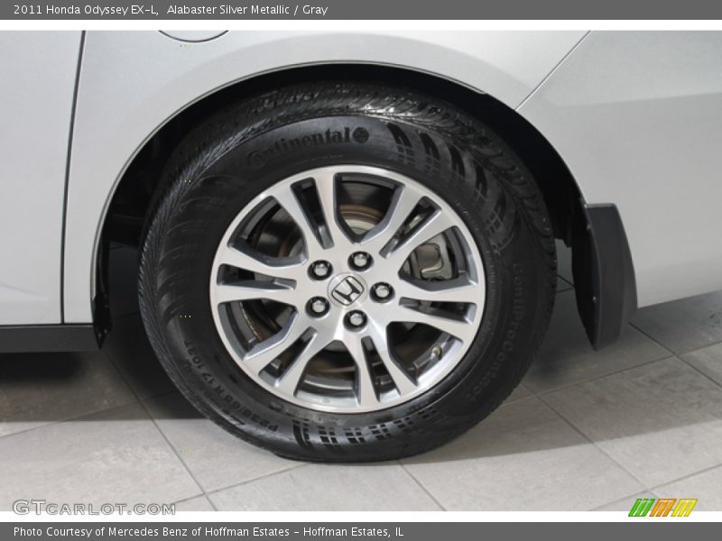 Alabaster Silver Metallic / Gray 2011 Honda Odyssey EX-L