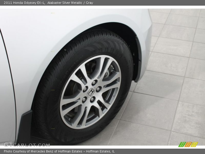 Alabaster Silver Metallic / Gray 2011 Honda Odyssey EX-L