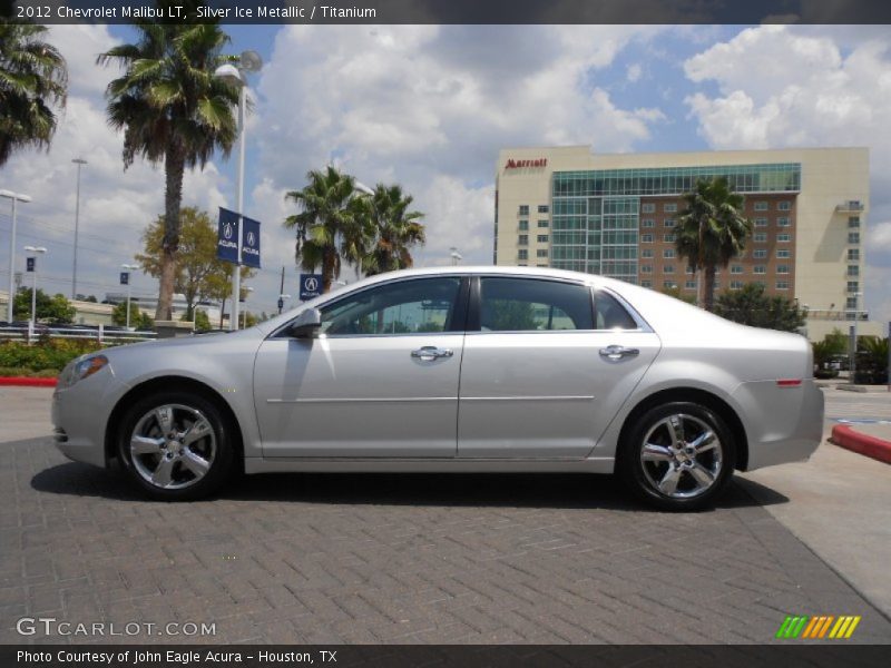 Silver Ice Metallic / Titanium 2012 Chevrolet Malibu LT