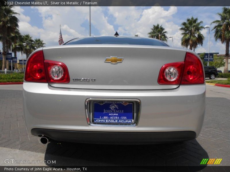 Silver Ice Metallic / Titanium 2012 Chevrolet Malibu LT