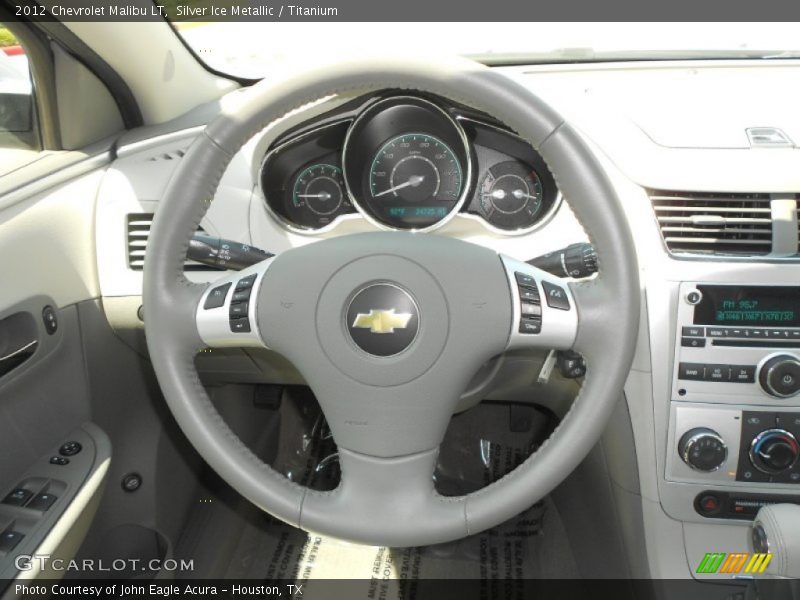 Silver Ice Metallic / Titanium 2012 Chevrolet Malibu LT