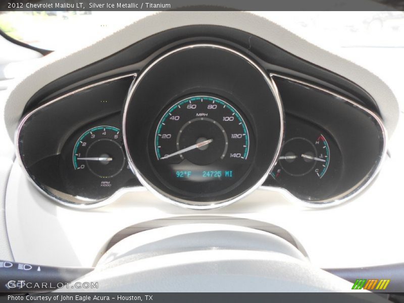 Silver Ice Metallic / Titanium 2012 Chevrolet Malibu LT