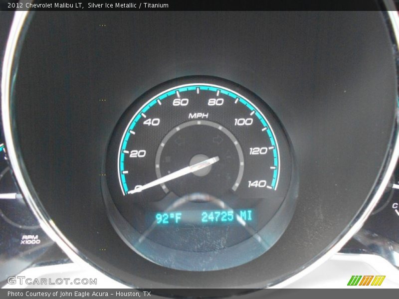 Silver Ice Metallic / Titanium 2012 Chevrolet Malibu LT
