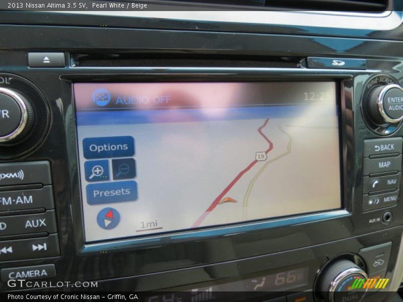 Navigation of 2013 Altima 3.5 SV