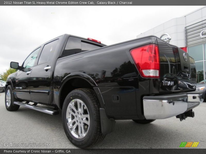 Galaxy Black / Charcoal 2012 Nissan Titan SL Heavy Metal Chrome Edition Crew Cab