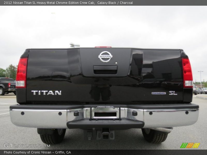 Galaxy Black / Charcoal 2012 Nissan Titan SL Heavy Metal Chrome Edition Crew Cab