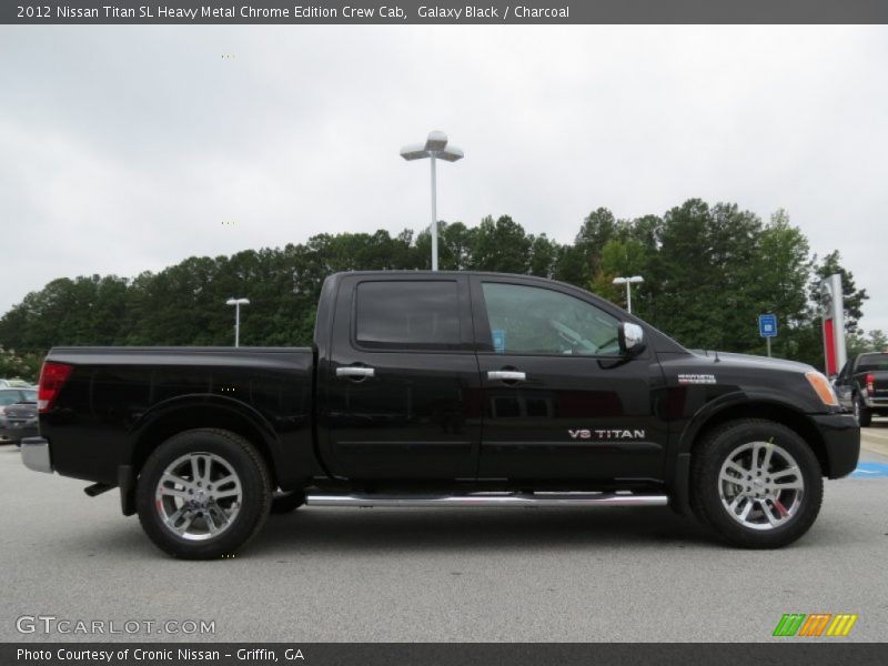 Galaxy Black / Charcoal 2012 Nissan Titan SL Heavy Metal Chrome Edition Crew Cab