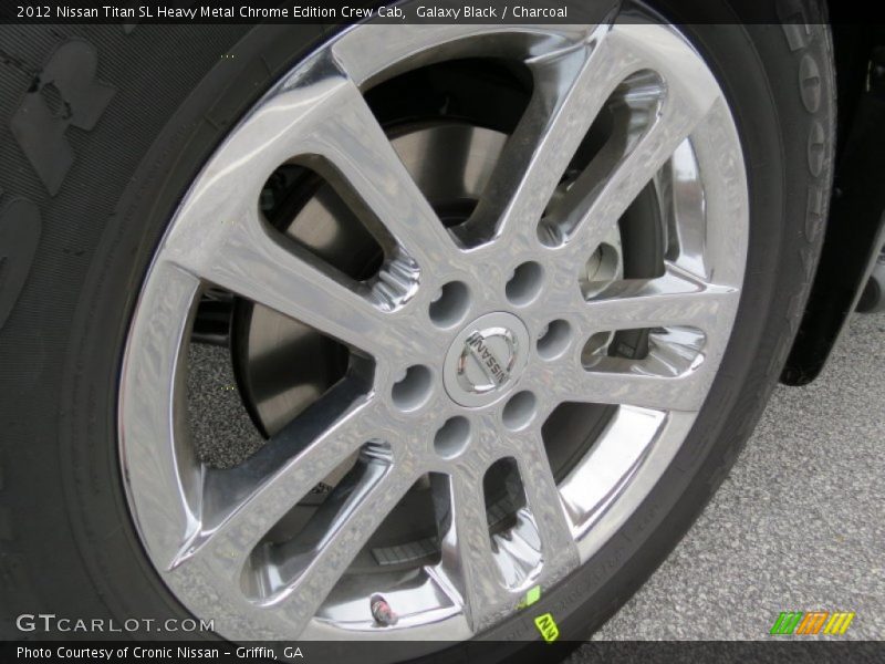 Galaxy Black / Charcoal 2012 Nissan Titan SL Heavy Metal Chrome Edition Crew Cab