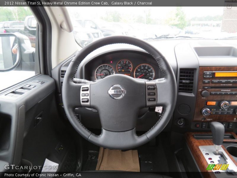  2012 Titan SL Heavy Metal Chrome Edition Crew Cab Steering Wheel