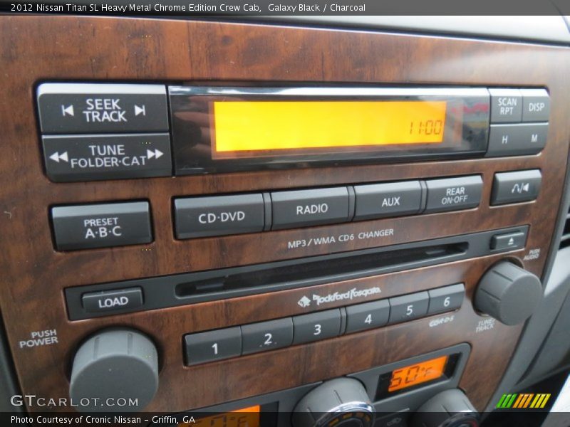 Controls of 2012 Titan SL Heavy Metal Chrome Edition Crew Cab