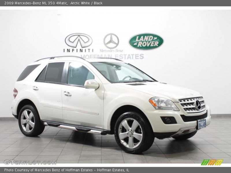 Arctic White / Black 2009 Mercedes-Benz ML 350 4Matic