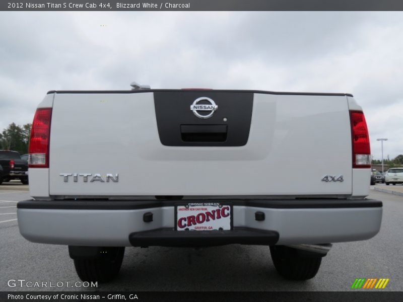 Blizzard White / Charcoal 2012 Nissan Titan S Crew Cab 4x4