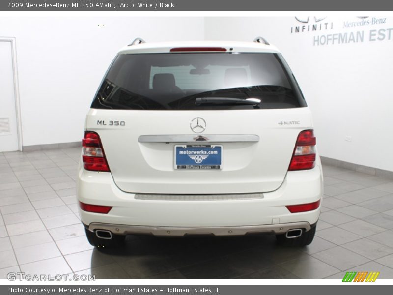 Arctic White / Black 2009 Mercedes-Benz ML 350 4Matic