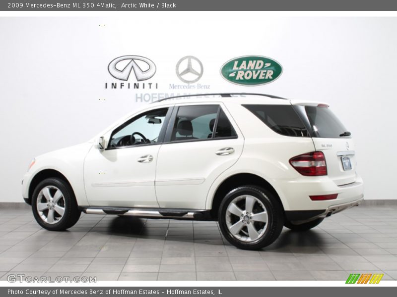 Arctic White / Black 2009 Mercedes-Benz ML 350 4Matic
