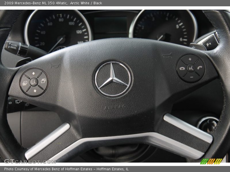 Arctic White / Black 2009 Mercedes-Benz ML 350 4Matic