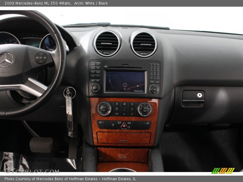 Arctic White / Black 2009 Mercedes-Benz ML 350 4Matic