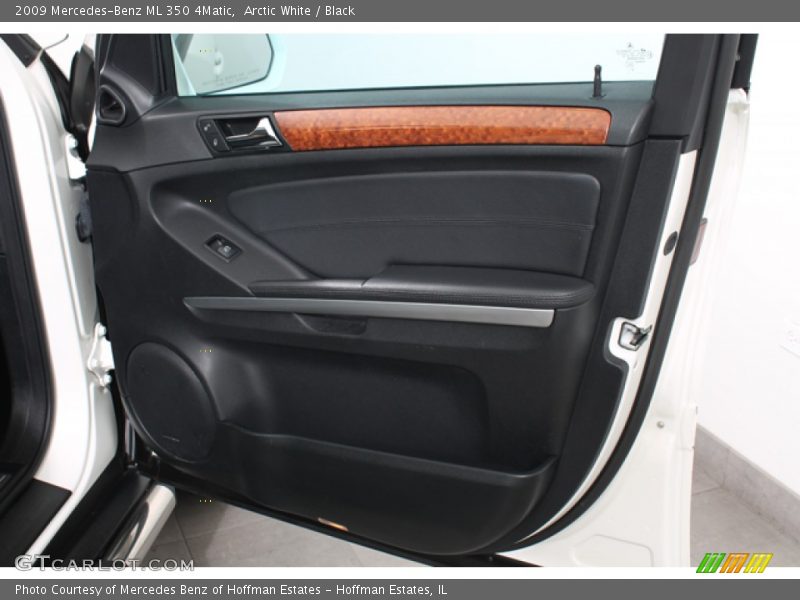 Arctic White / Black 2009 Mercedes-Benz ML 350 4Matic