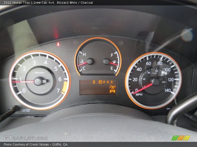Blizzard White / Charcoal 2012 Nissan Titan S Crew Cab 4x4