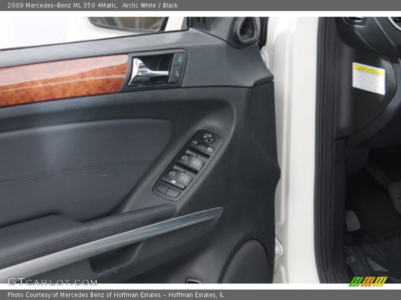 Arctic White / Black 2009 Mercedes-Benz ML 350 4Matic