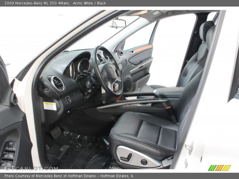 Arctic White / Black 2009 Mercedes-Benz ML 350 4Matic