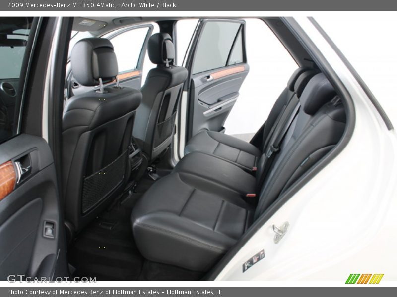 Arctic White / Black 2009 Mercedes-Benz ML 350 4Matic