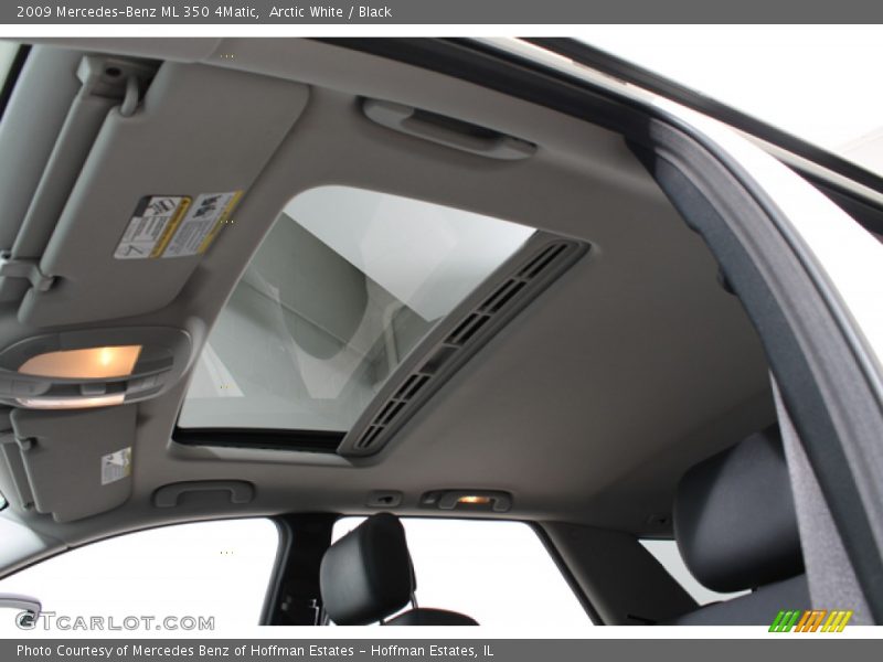 Arctic White / Black 2009 Mercedes-Benz ML 350 4Matic