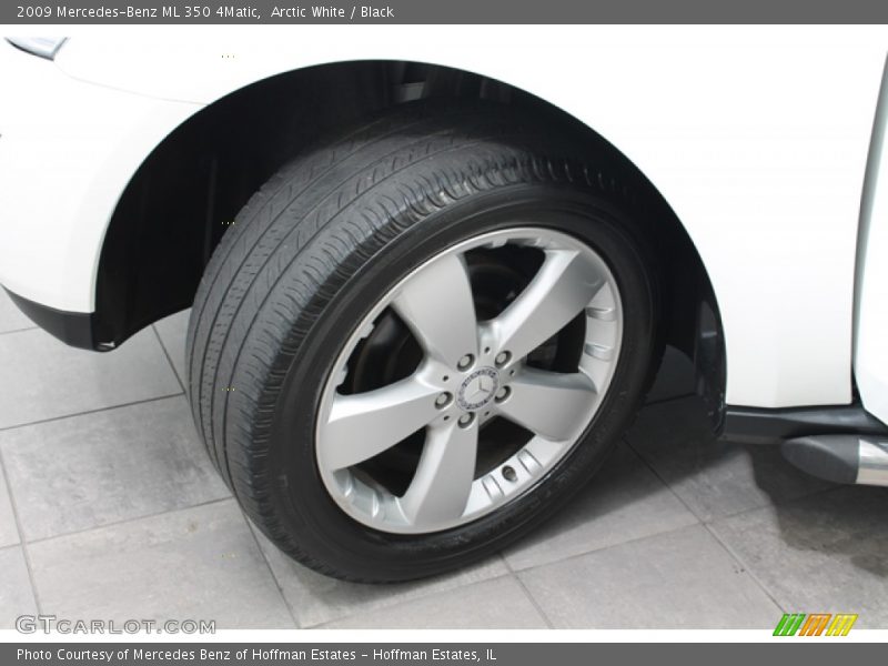 Arctic White / Black 2009 Mercedes-Benz ML 350 4Matic