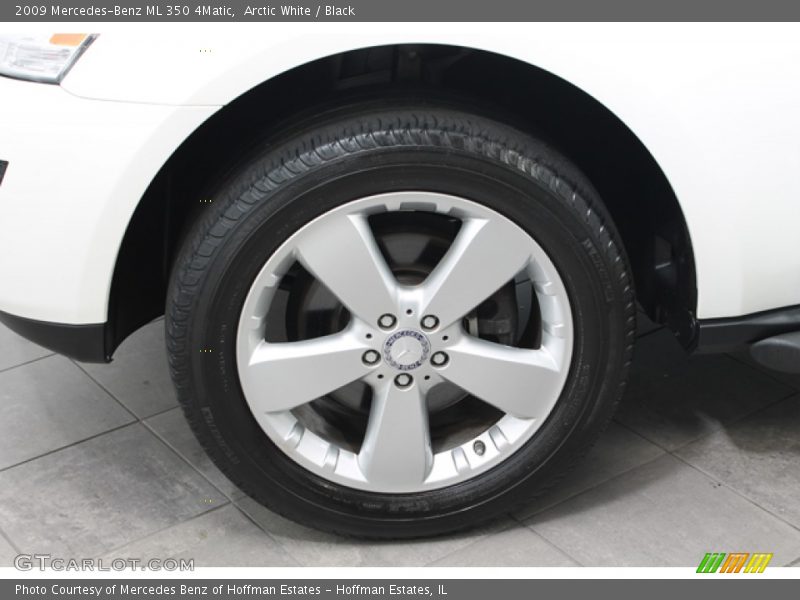 Arctic White / Black 2009 Mercedes-Benz ML 350 4Matic