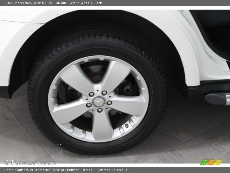 Arctic White / Black 2009 Mercedes-Benz ML 350 4Matic